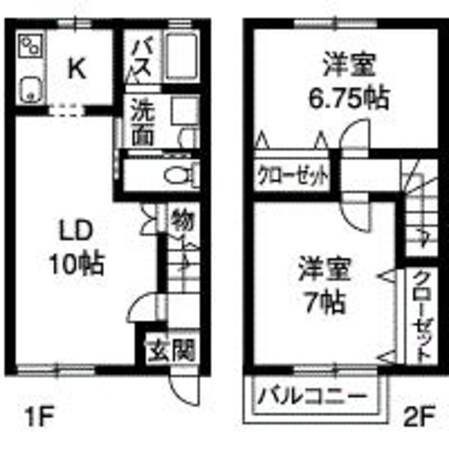 リバージュ青山東 Aの物件間取画像